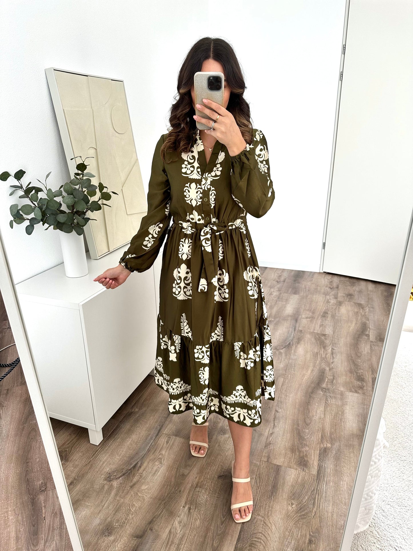 ROMY PATTERN DRESS - WOLFES