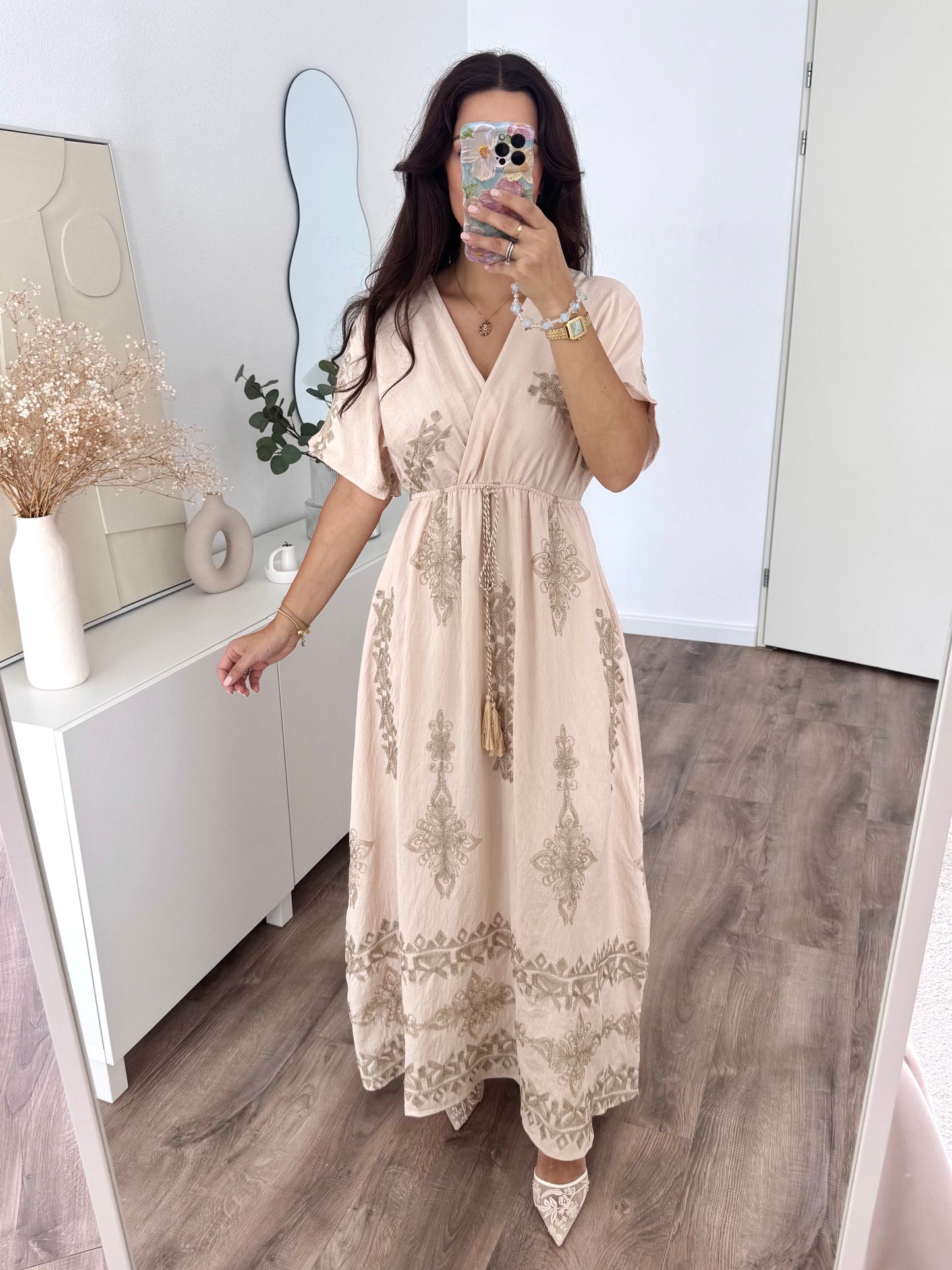 Leman linen blend dress