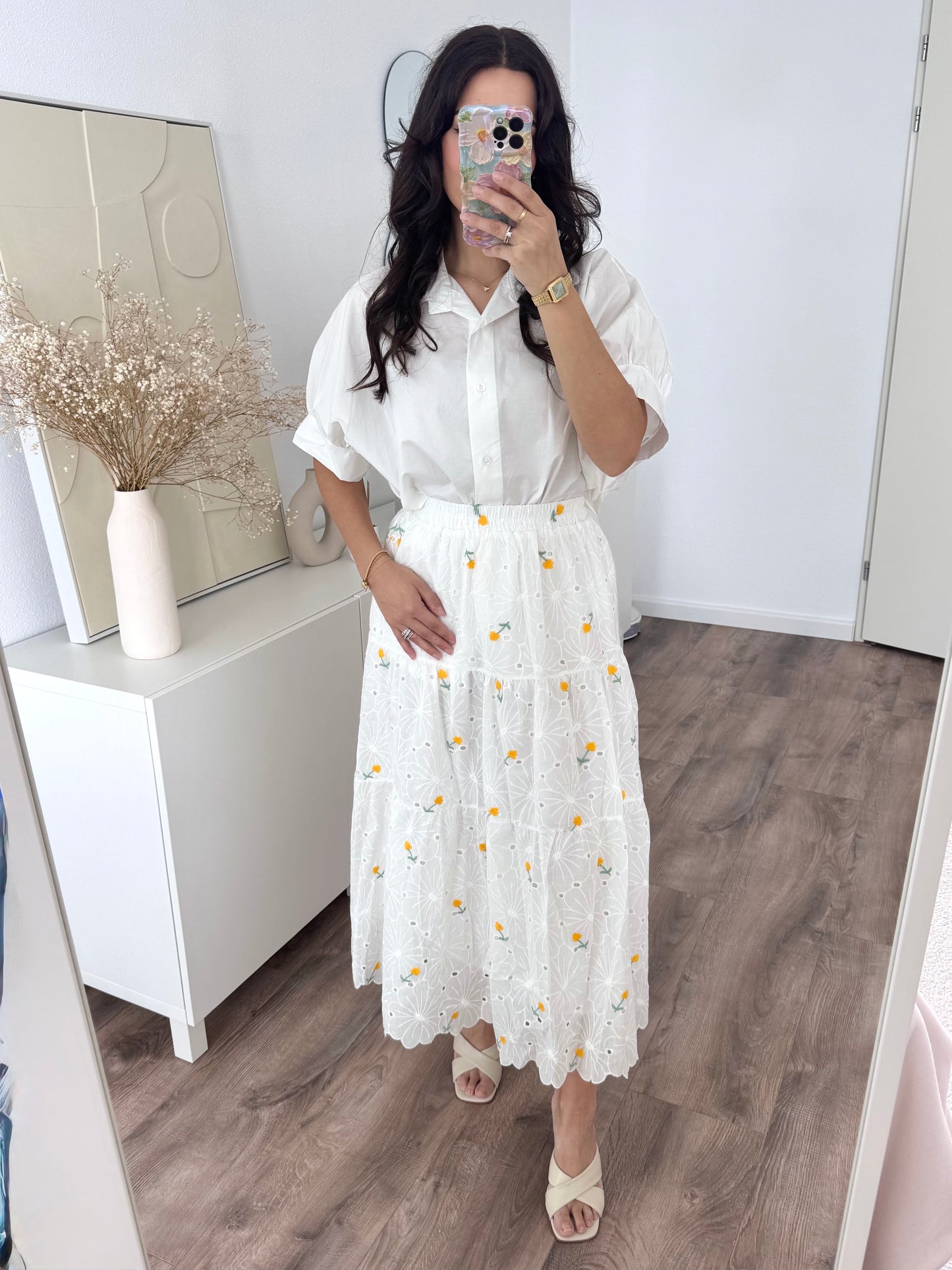 Poplin flower cotton set