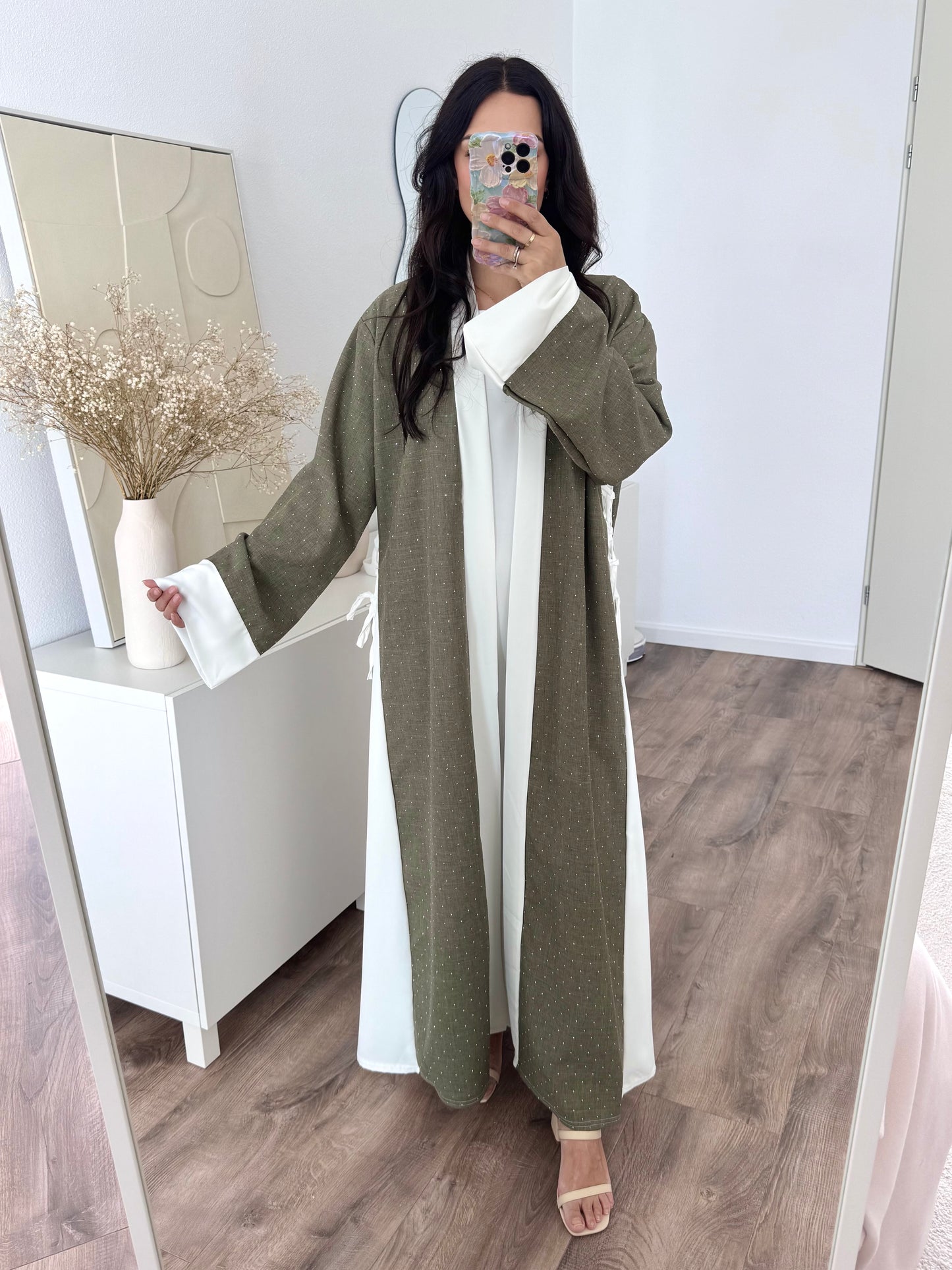 Mira abaya set with bow