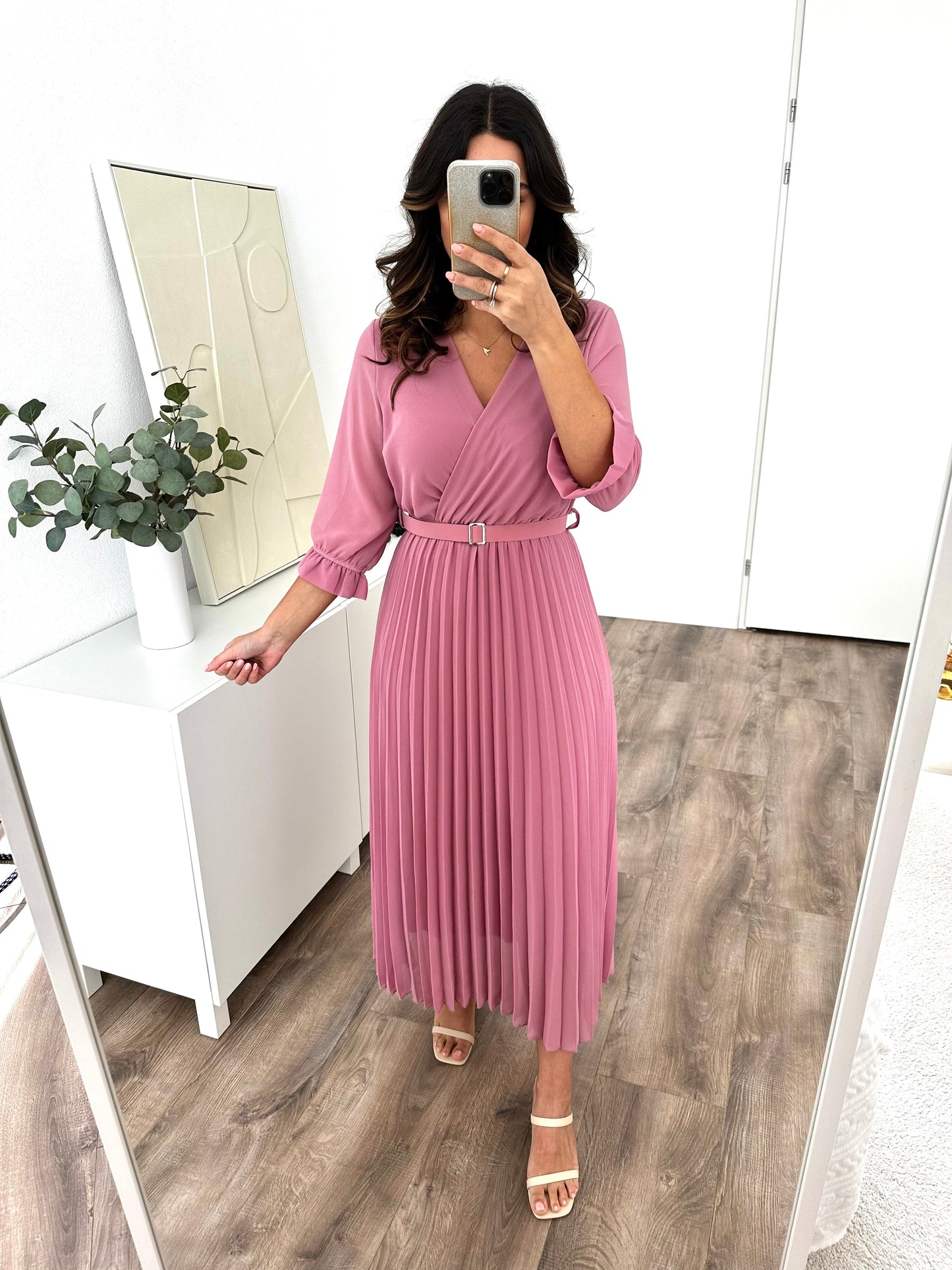 LEYA PLISSE DRESS - WOLFES