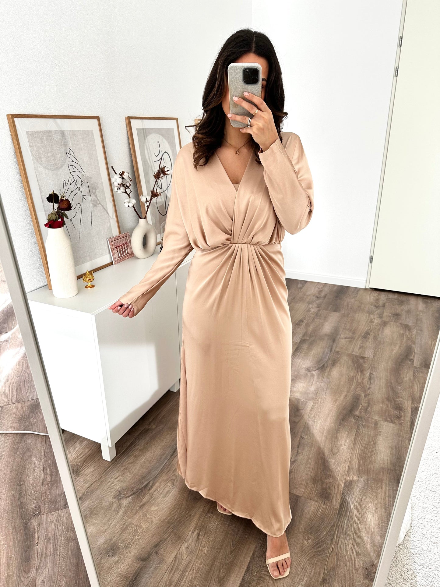 Elenza satin dress - WOLFES