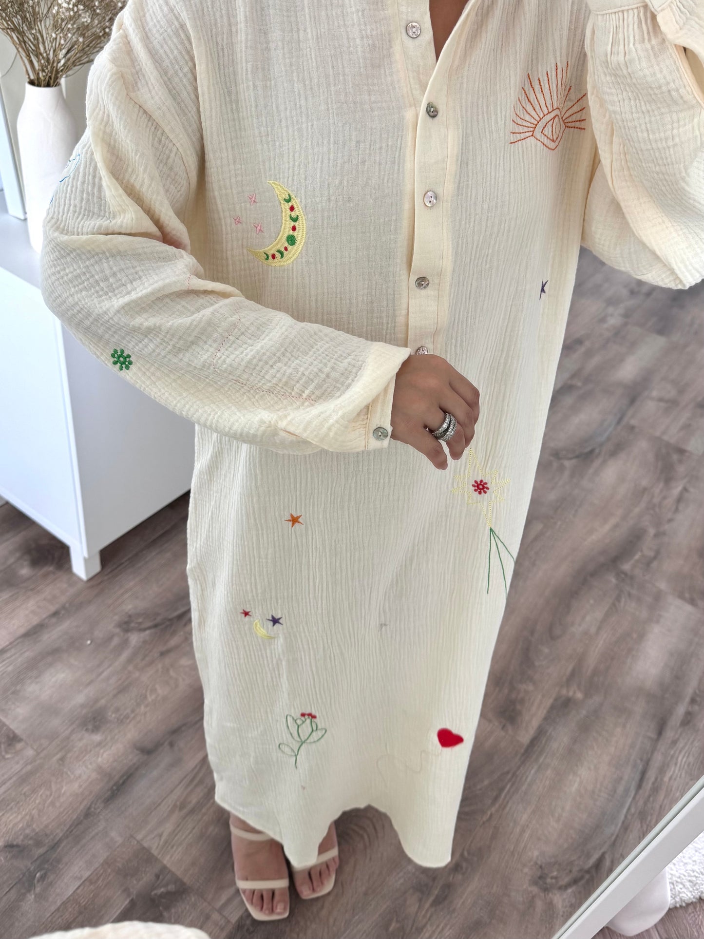 Buse cotton dress with patterns