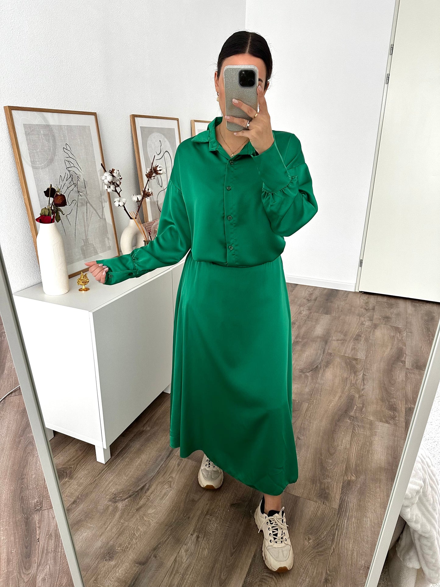 Zarah satin set - WOLFES