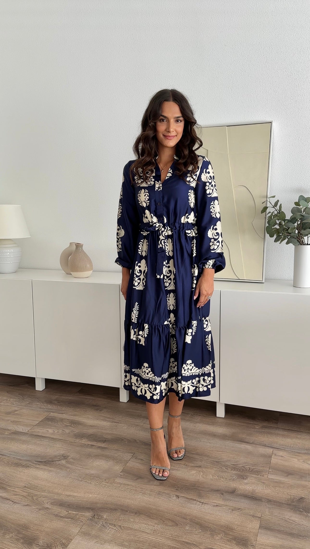 ROMY PATTERN DRESS - WOLFES