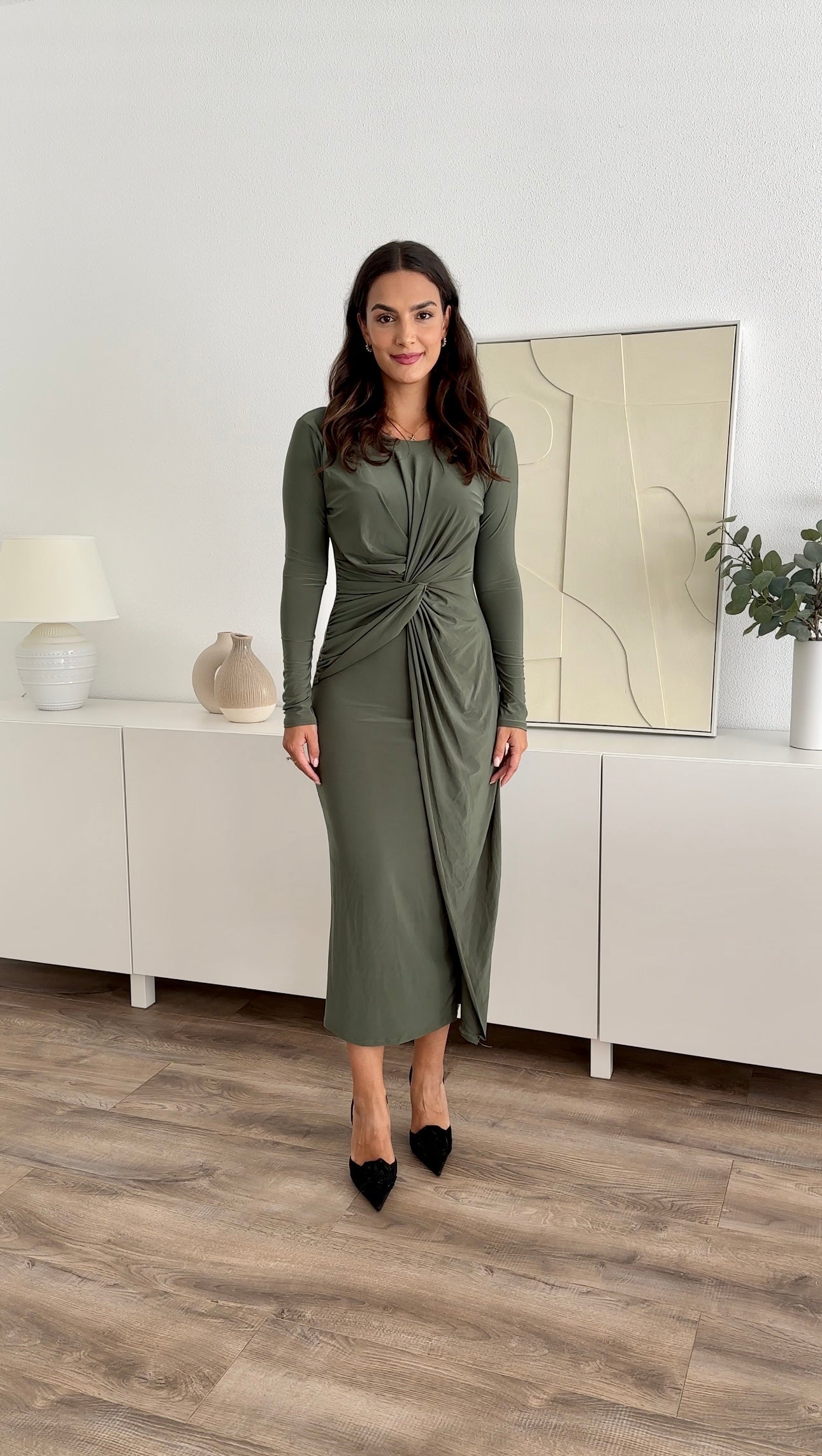 MELIS DRAPED DRESS - WOLFES