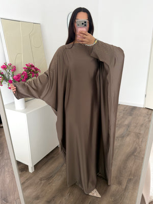 Afra butterfly abaya with rhinestones