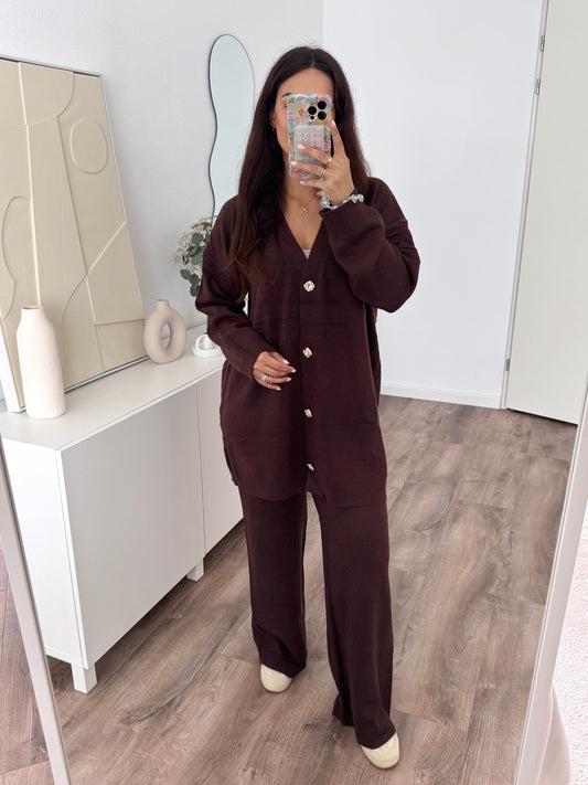 Aysu knit set with buttons(PRE ORDER)