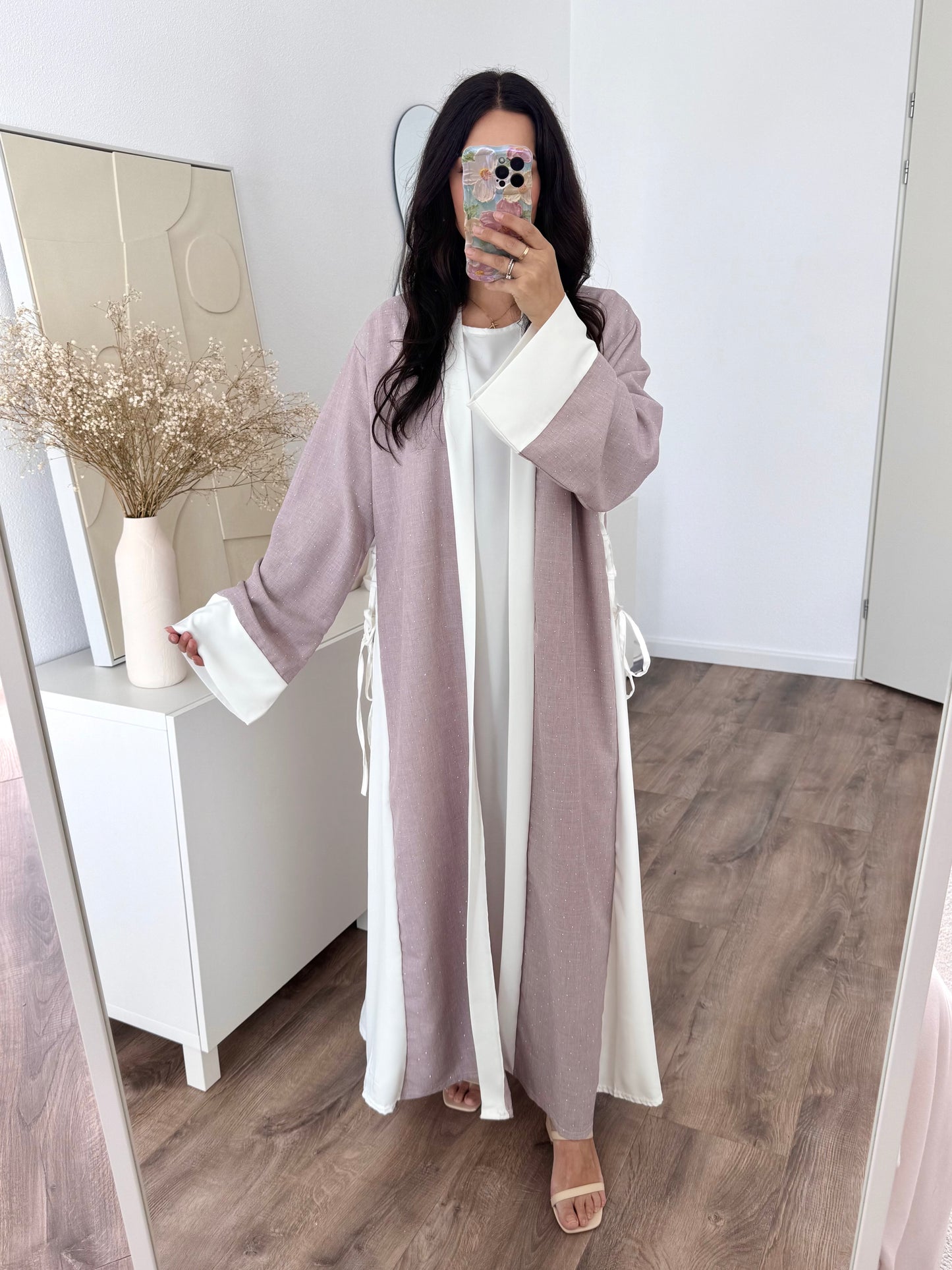 Mira abaya set with bow