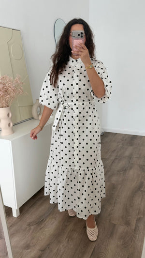 Polka cotton dress