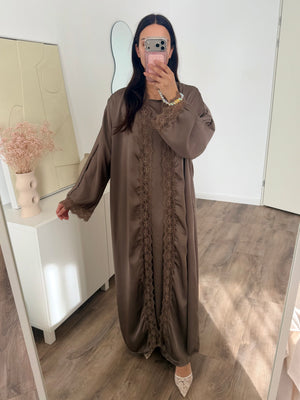 Nisrin abaya set with lace