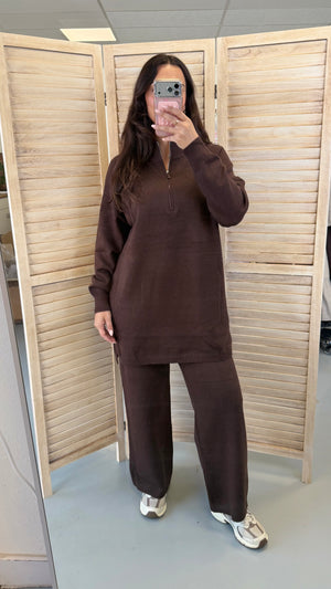 Ceyda knit set with zipper