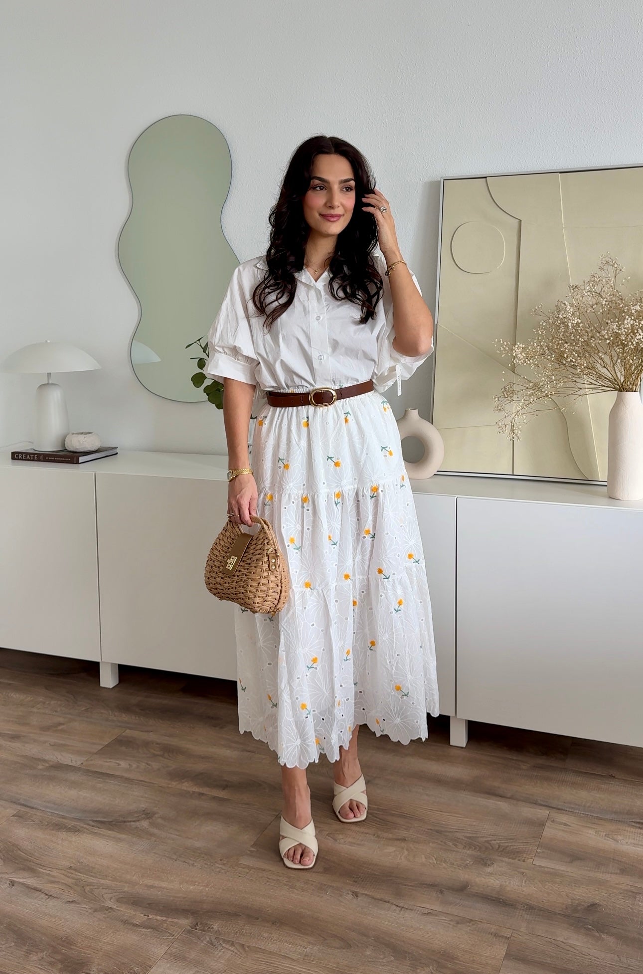 Poplin flower cotton set