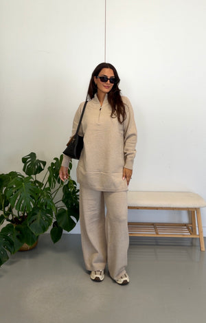 Ceyda knit set with zipper