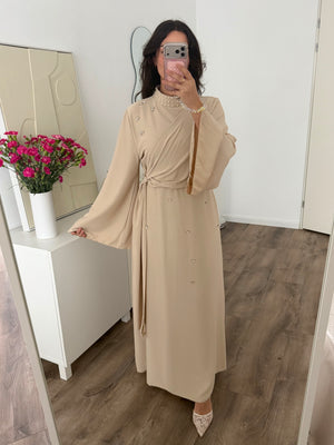 Nadia dress with pearls