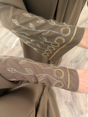 Halima premium embroidered abaya