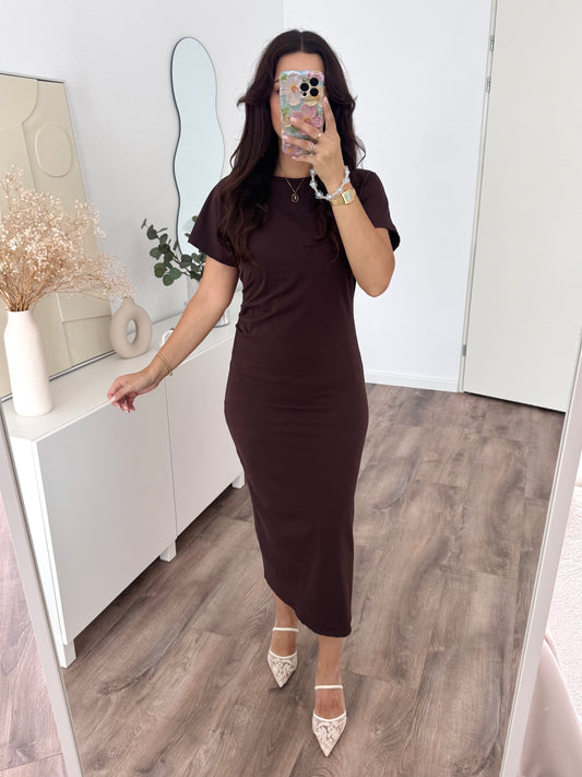 Maron cotton dress