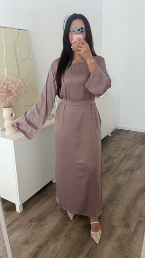 Hanane abaya with rhinestones