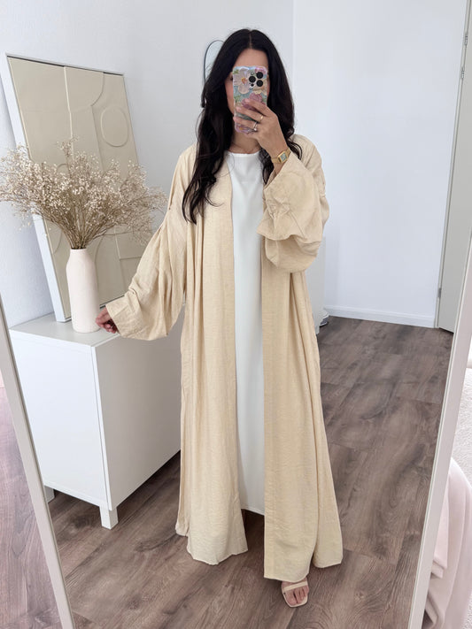 Marwa linen blend kimono-dress