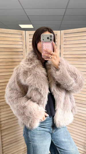 Celina faux fur coat