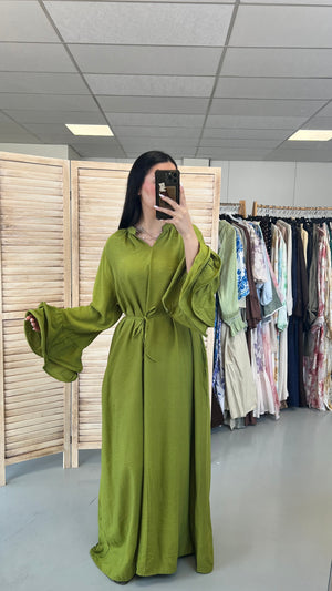 Alara ruffle sleeve dress