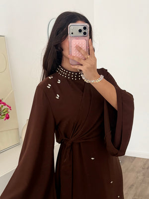 Nadia dress with pearls