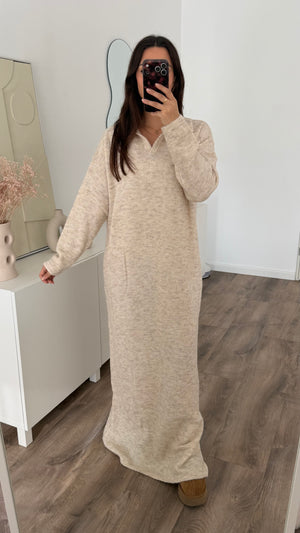 May wool blend knit dress