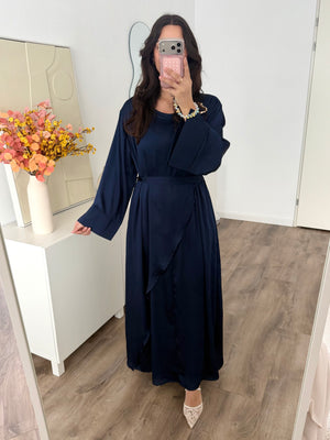 Liya ruffle dress with gold detail