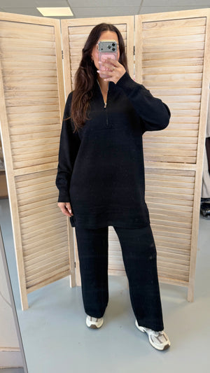 Ceyda knit set with zipper