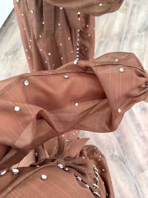 Acelya premium dress with rhinestones