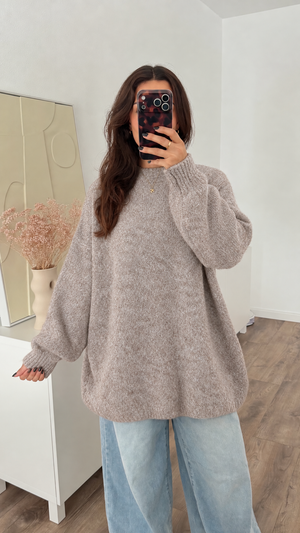 Yuni wool blend sweater with bow tie