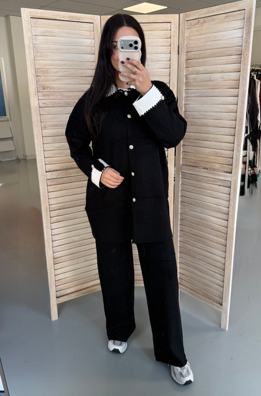 Nina knit set with buttons