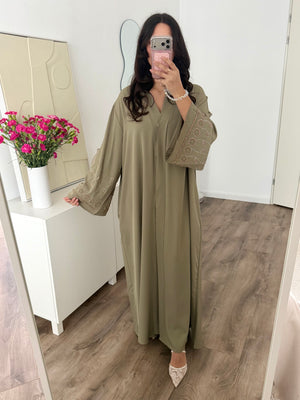 Halima premium embroidered abaya