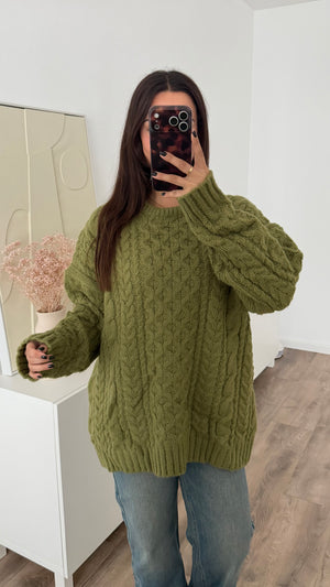 Nomi cable knit sweater