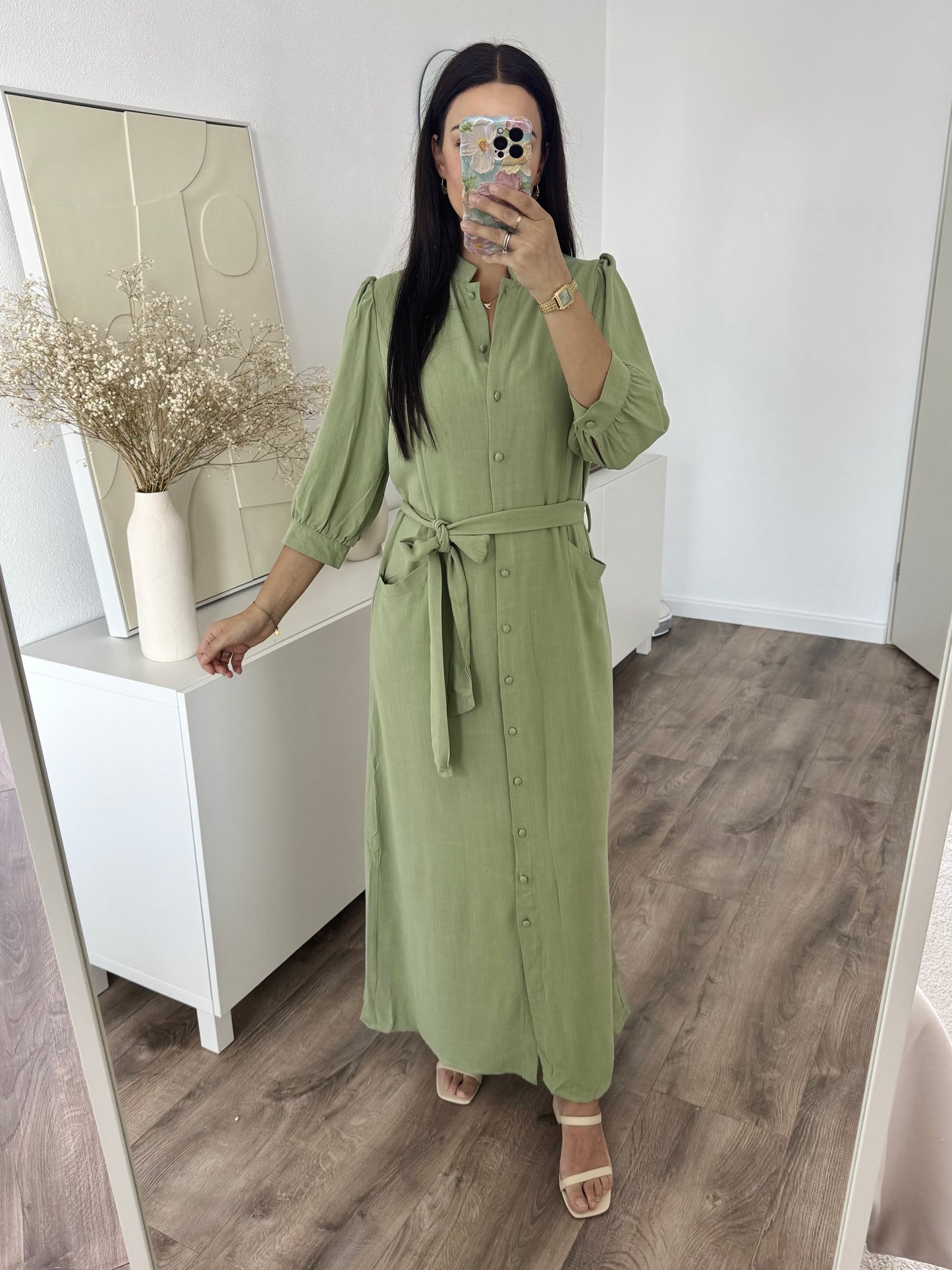 Ela linen blend dress